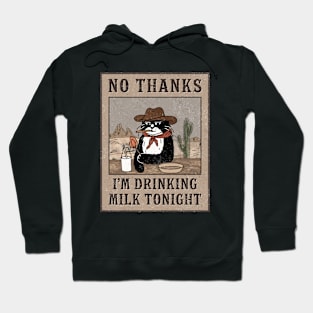 Cowboy cat | Funny cat saying I'm drinking milk Hoodie